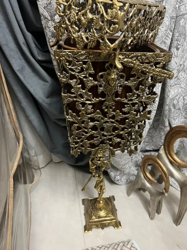 سطل و جا دستمال برنز|صنایع دستی و سایر لوازم تزئینی|تهران, شهرک رضویه|دیوار