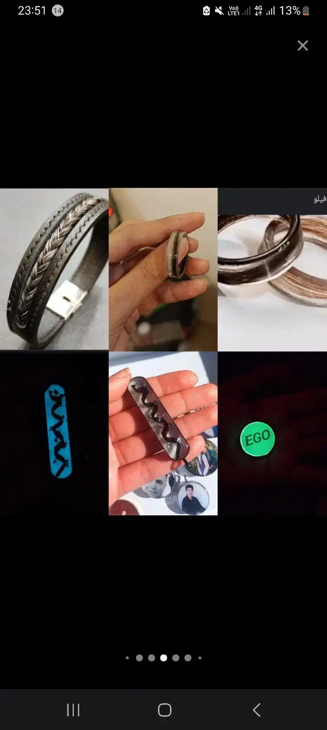 زیورالات و گردنبند عکس رزینی|بدلیجات|یاسوج, |دیوار