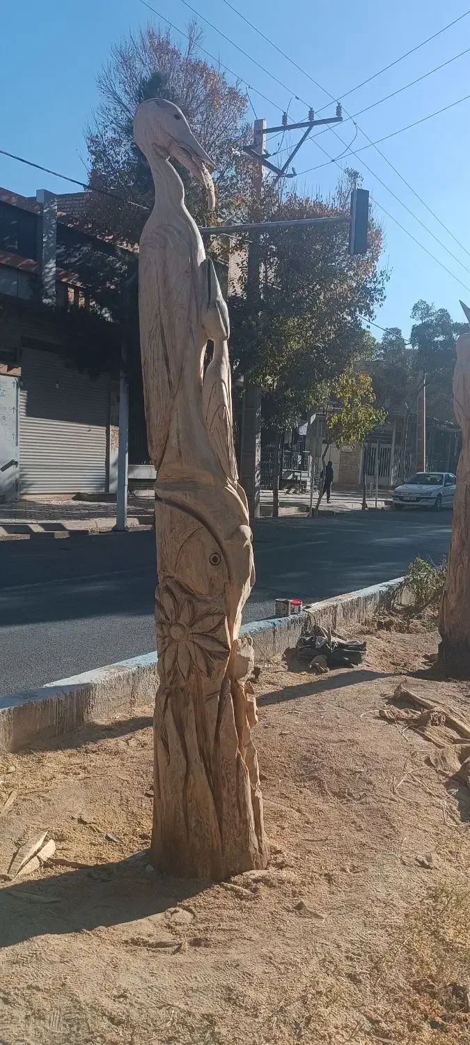 سفارش ساخت مجسمه چوبی در ابعاد مختلف|صنایع دستی و سایر لوازم تزئینی|شاهین‌شهر, حافظ جنوبی|دیوار