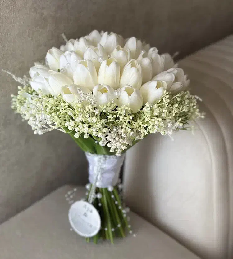 دسته گل عروس گل مصنوعی|گل مصنوعی|اصفهان, نقش جهان|دیوار