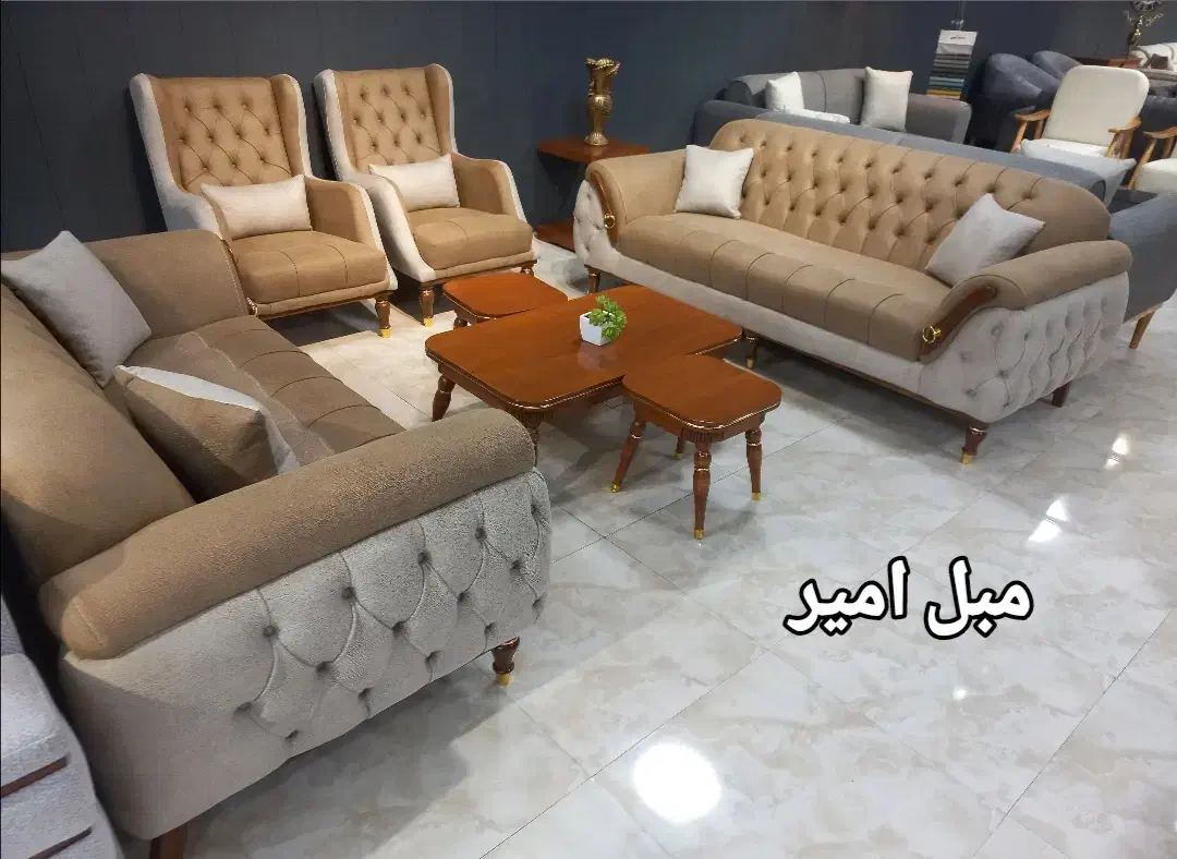 مبل باکیفیت ومقاوم وفانتزی نشیمن راحت مبل امیر|مبلمان خانگی و میز عسلی|پارس‌آباد, |دیوار