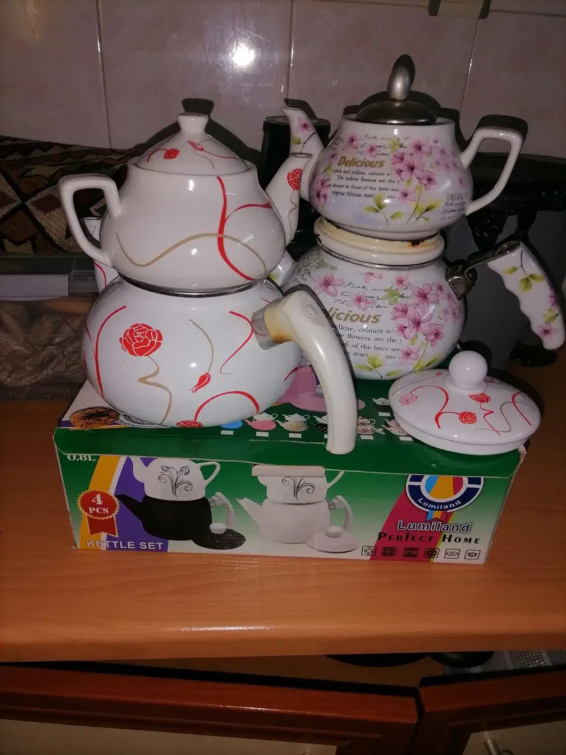 کتری قوری|قوری، کتری، قهوهساز دستی|گرگان, |دیوار