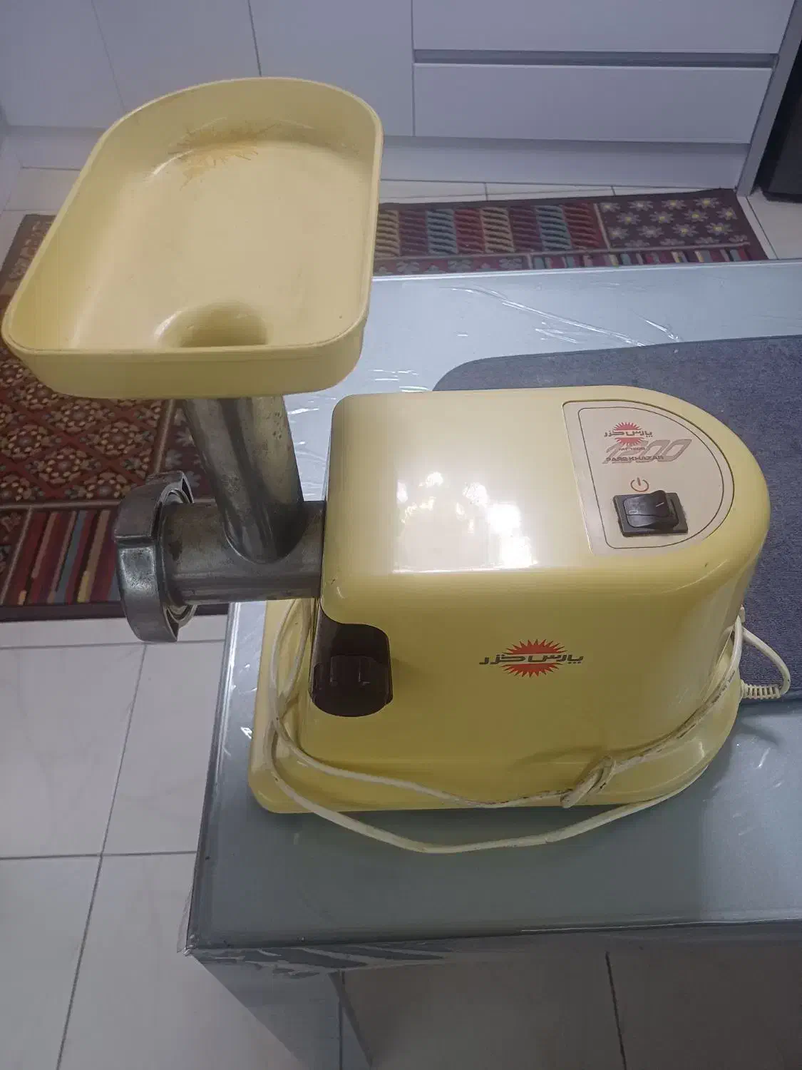 چرخ گوشت پارس خزر ۱۲۰۰ وات فریزر هفت کشو|خردکن، آسیاب، غذاساز|رشت, چمارسرا|دیوار