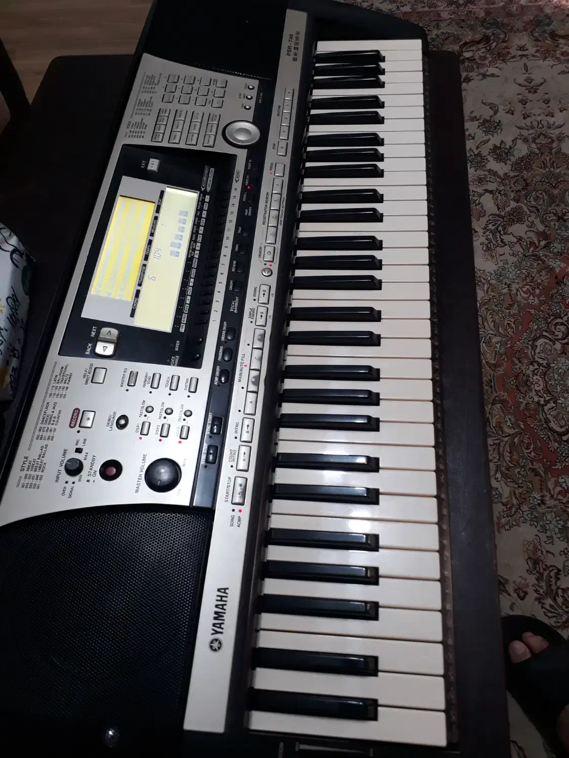 فروش فوری کیبورد یاماها ۷۴۰|پیانو، کیبورد، آکاردئون|بندر انزلی, کوی واحدی|دیوار