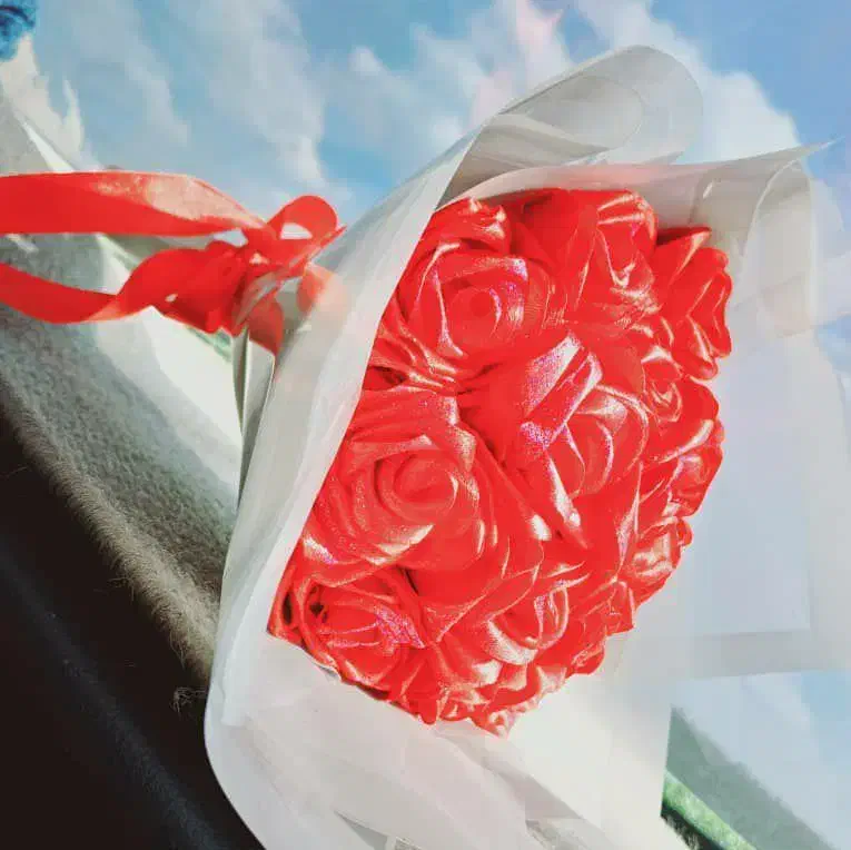 گل روبانی|گل مصنوعی|شوش, |دیوار