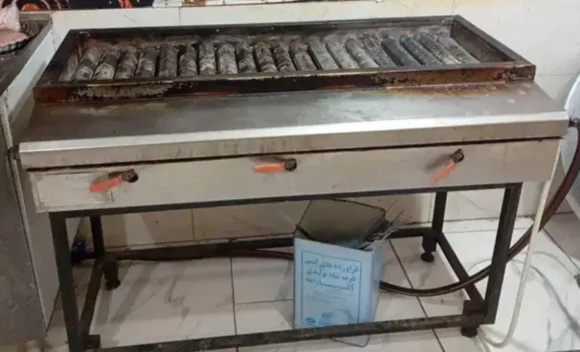 کباب پز صنعتی ۱۵شعله|اجاق گاز و لوازم برقی پختوپز|کرج, رجبآباد|دیوار