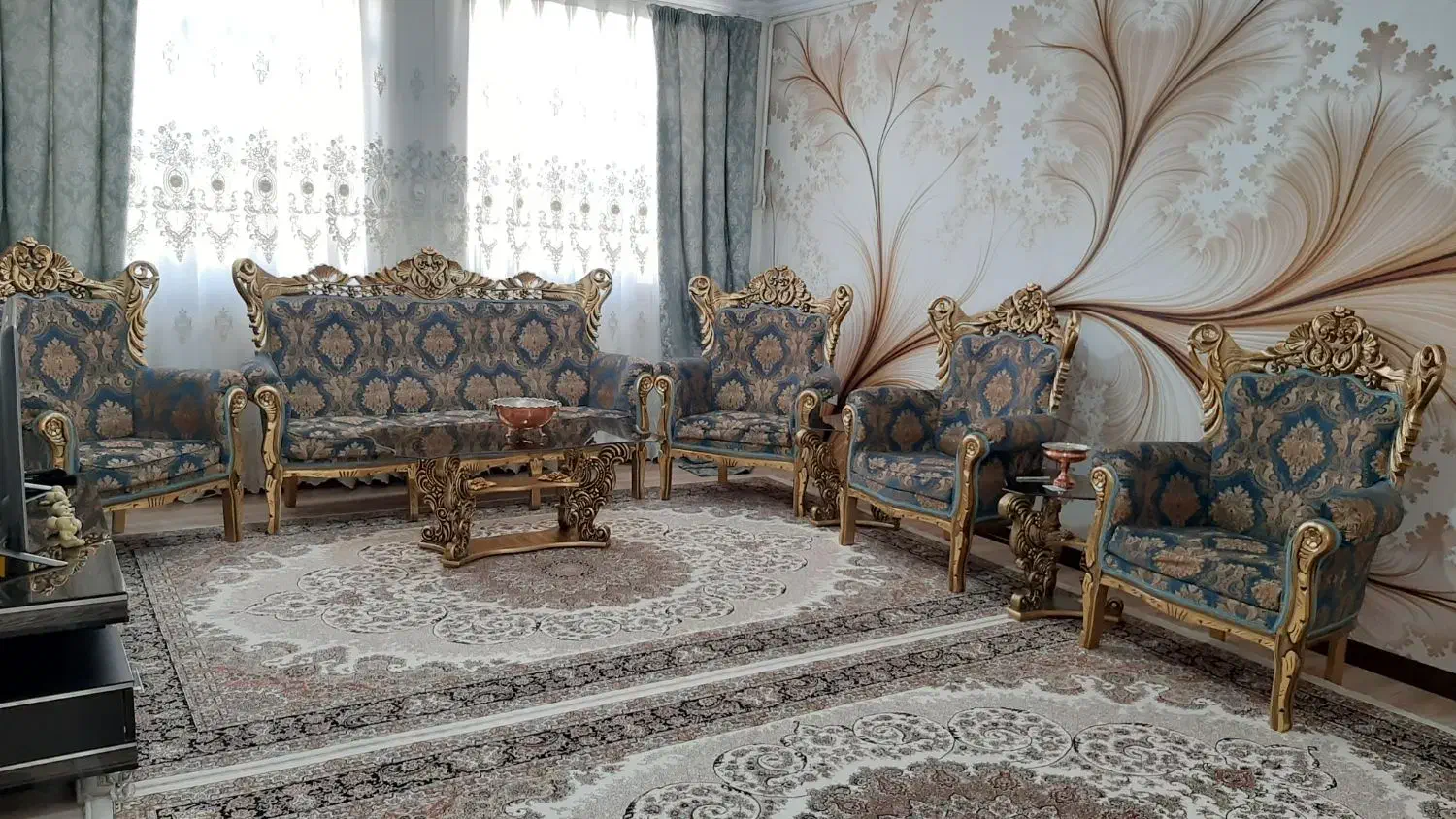 سرویس مبل وغذاخوری و آینه شمعدون|مبلمان خانگی و میز عسلی|شهریار, شهرک امیریه|دیوار