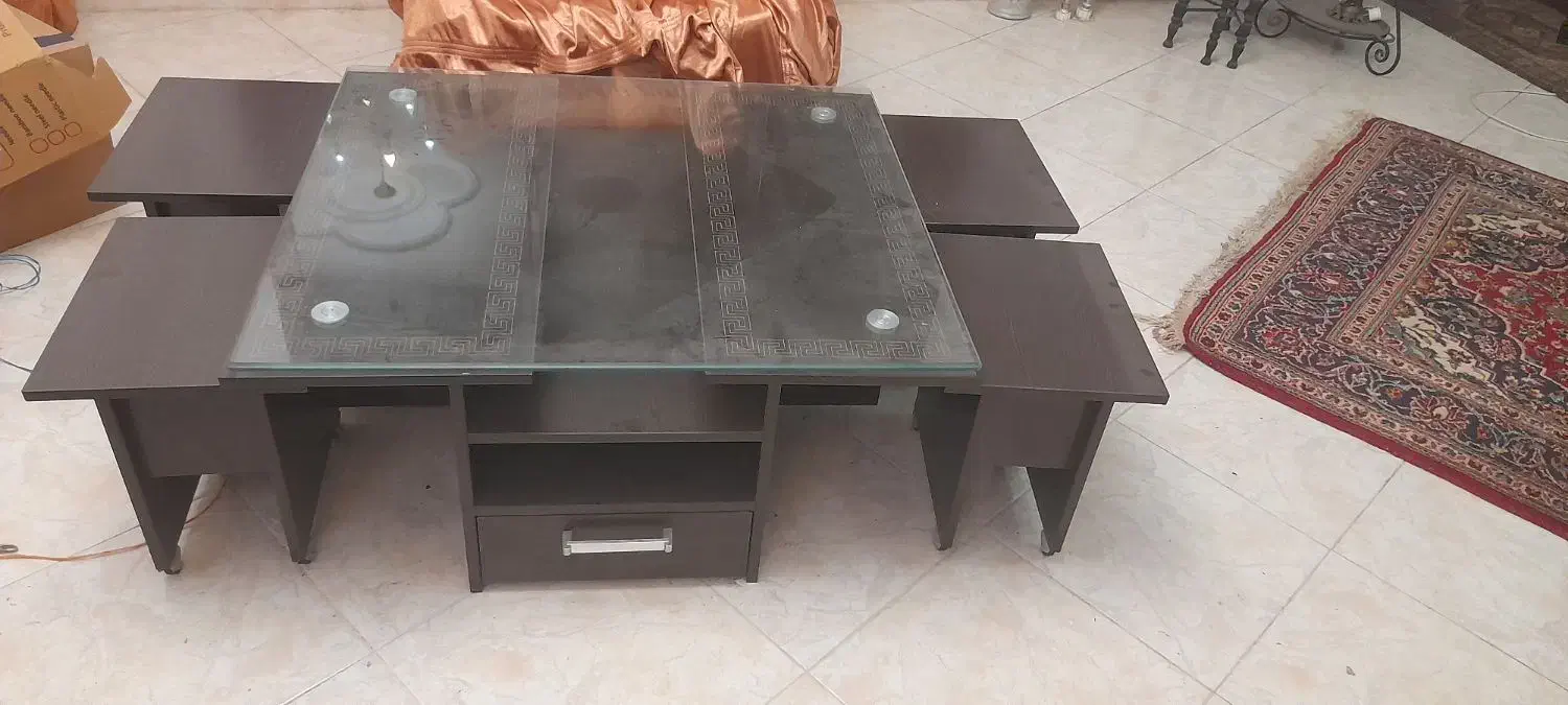 میز جلو مبلی باچهارعسلی قیمت ۱۵۰۰۰۰۰ تومان|مبلمان خانگی و میز عسلی|لاهیجان, مهرگان|دیوار