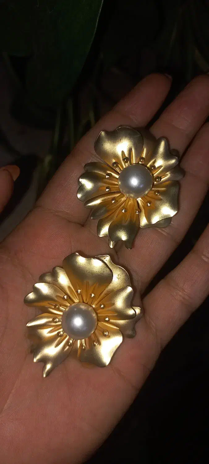 گوشواره طرح گل|بدلیجات|یزد, |دیوار