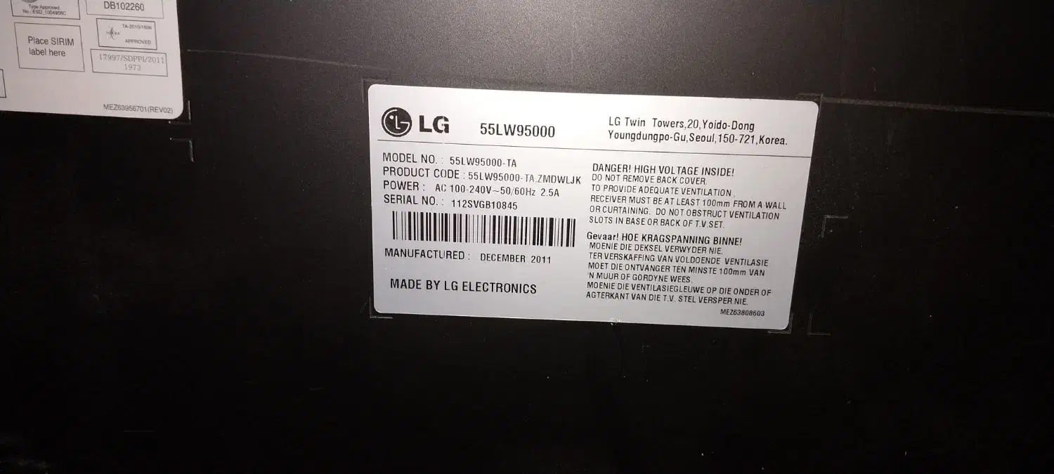 تلویزیون LG55|تلویزیون و پروژکتور|شاهین‌شهر, خانه کارگر|دیوار