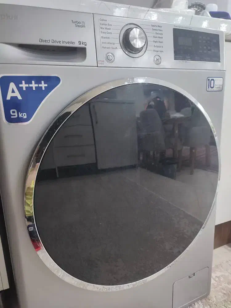 ماشین لباسشویی 9 کیلویی کم مصرف جی پلاس(درحدنو)|ماشین لباسشویی و خشک‌کن لباس|ری, دیلمان|دیوار