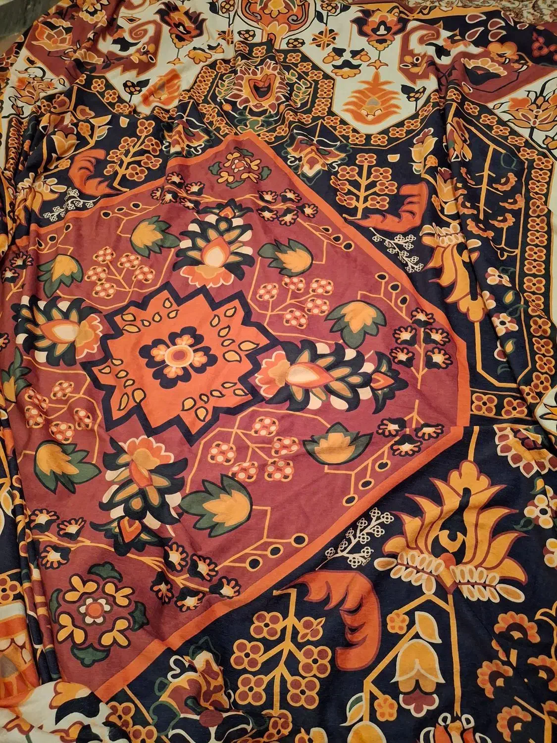 یک جفت روفرشی مخمل 12متری کشدار درحد نو|روفرشی|دوگنبدان, |دیوار