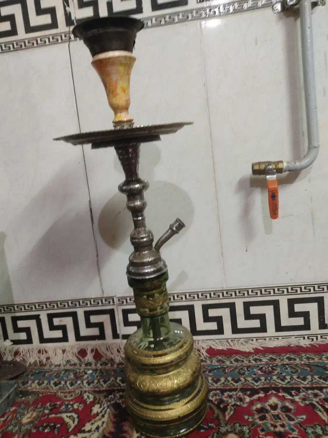 قلیان تنه برنجی|کلکسیون و سرگرمی|آزادشهر, |دیوار