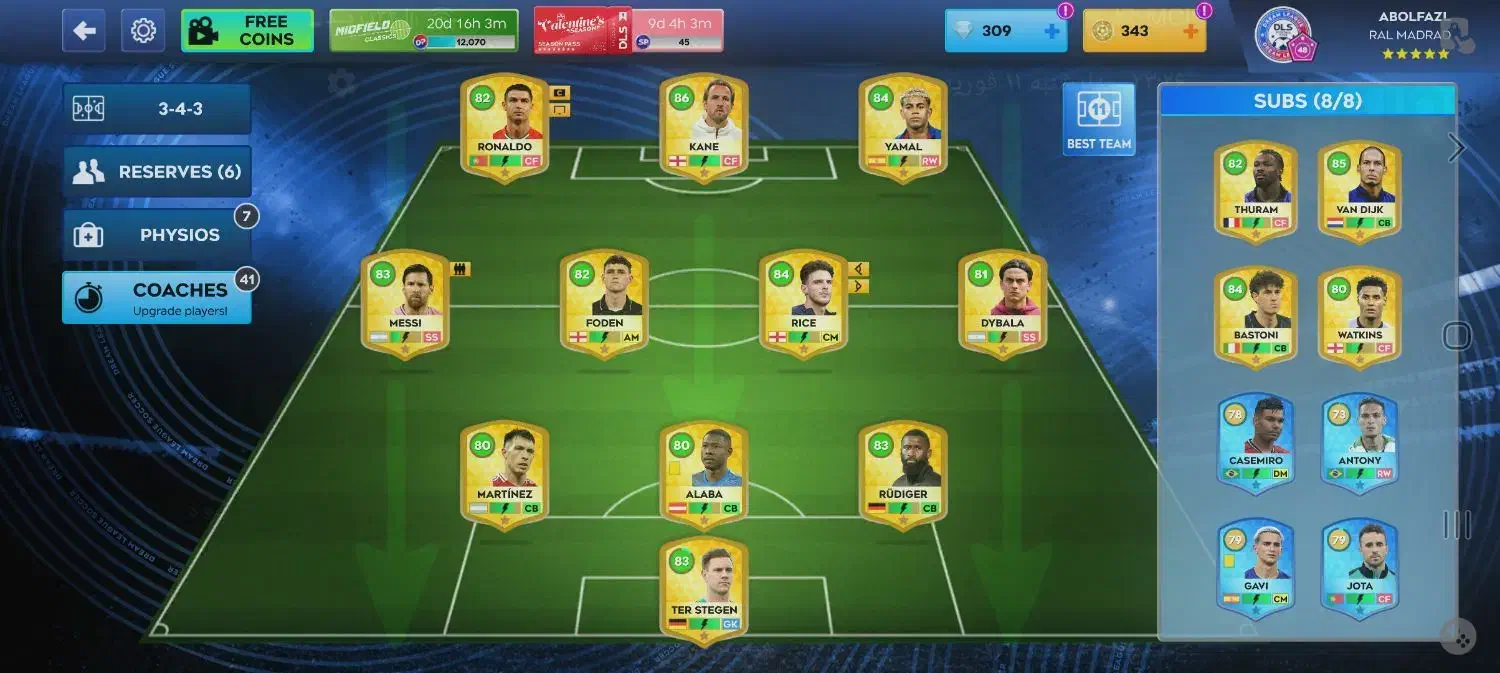 اکانت دریم لیگ|کنسول، بازی ویدئویی و آنلاین|بیرجند, |دیوار