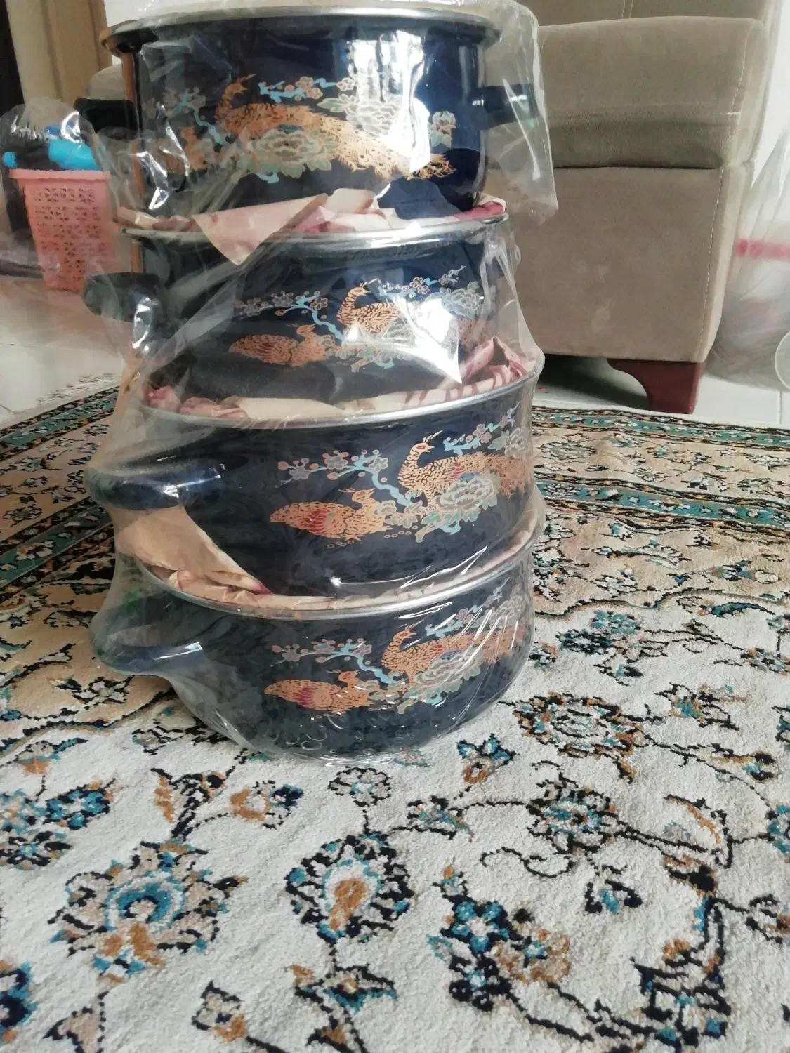 قابلمه لعابی 4 تیکه|ظروف پختوپز|فولادشهر, مسکن مهر فولادشهر|دیوار