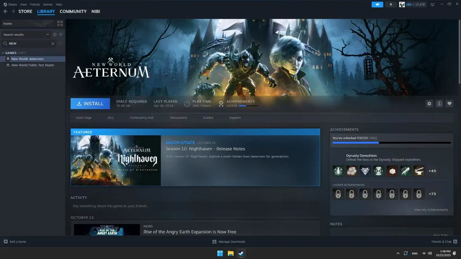 اکانت استبم دارای چند بازی پولی|کنسول، بازی ویدئویی و آنلاین|مشهد, بهمن|دیوار