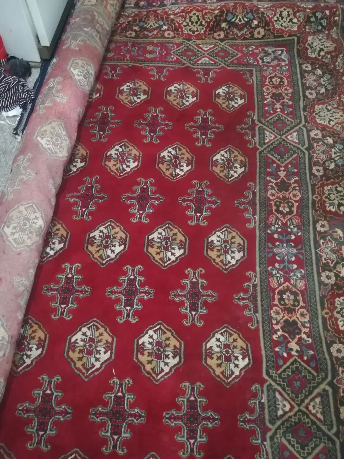 فرش  12موکت 12فرش کرم 6متری فرش گردوغیره|فرش|تهران, خاک سفید|دیوار