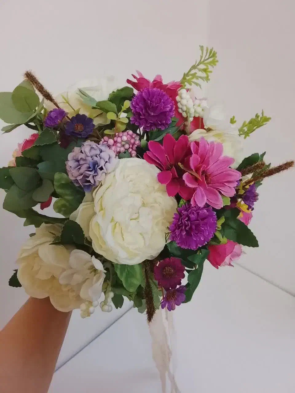 دسته گل عروس|گل مصنوعی|قم, شاه سید علی|دیوار