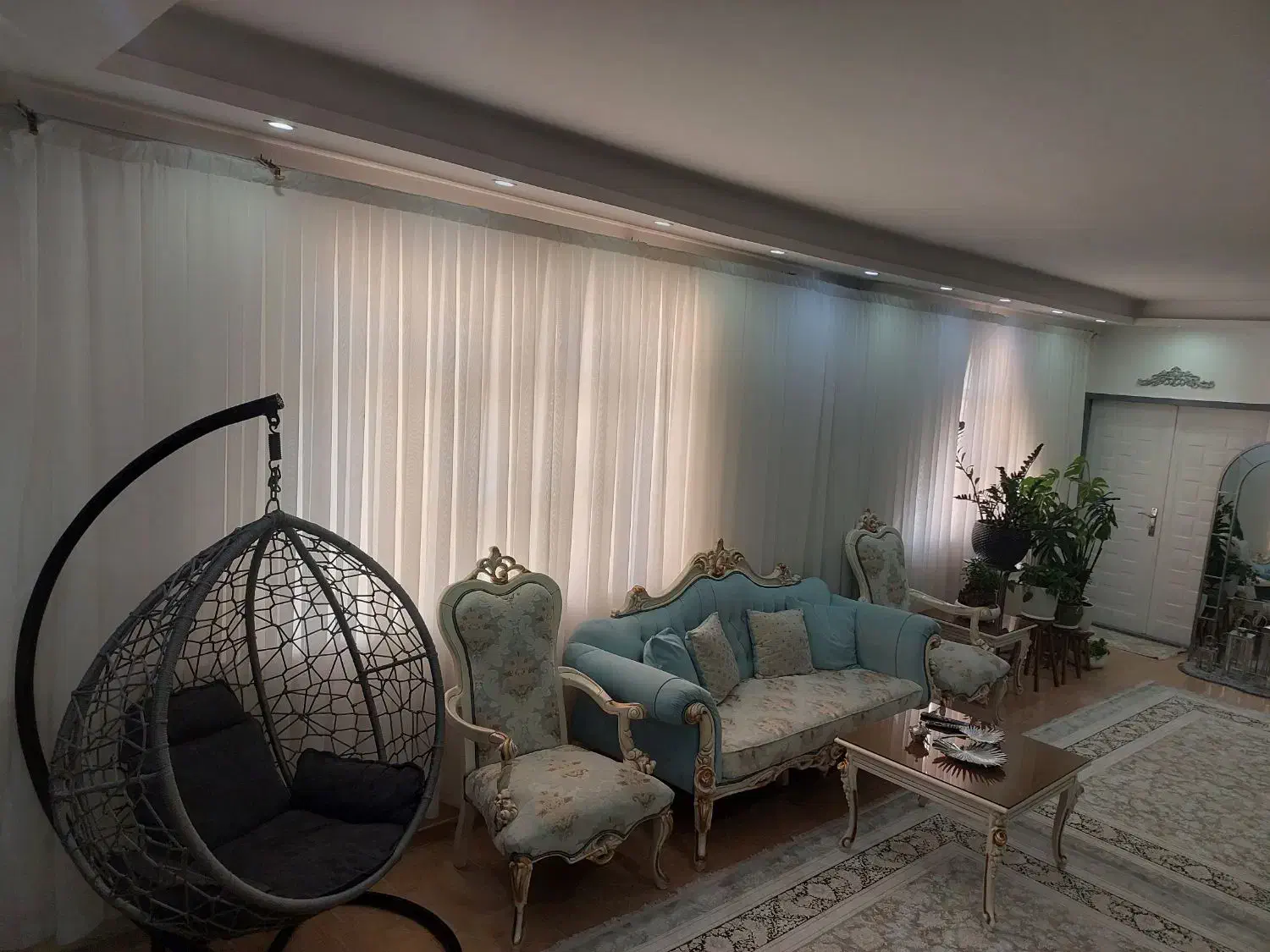 پرده حریر درحدنو سالم|پرده، رانر، رومیزی|باخزر, |دیوار