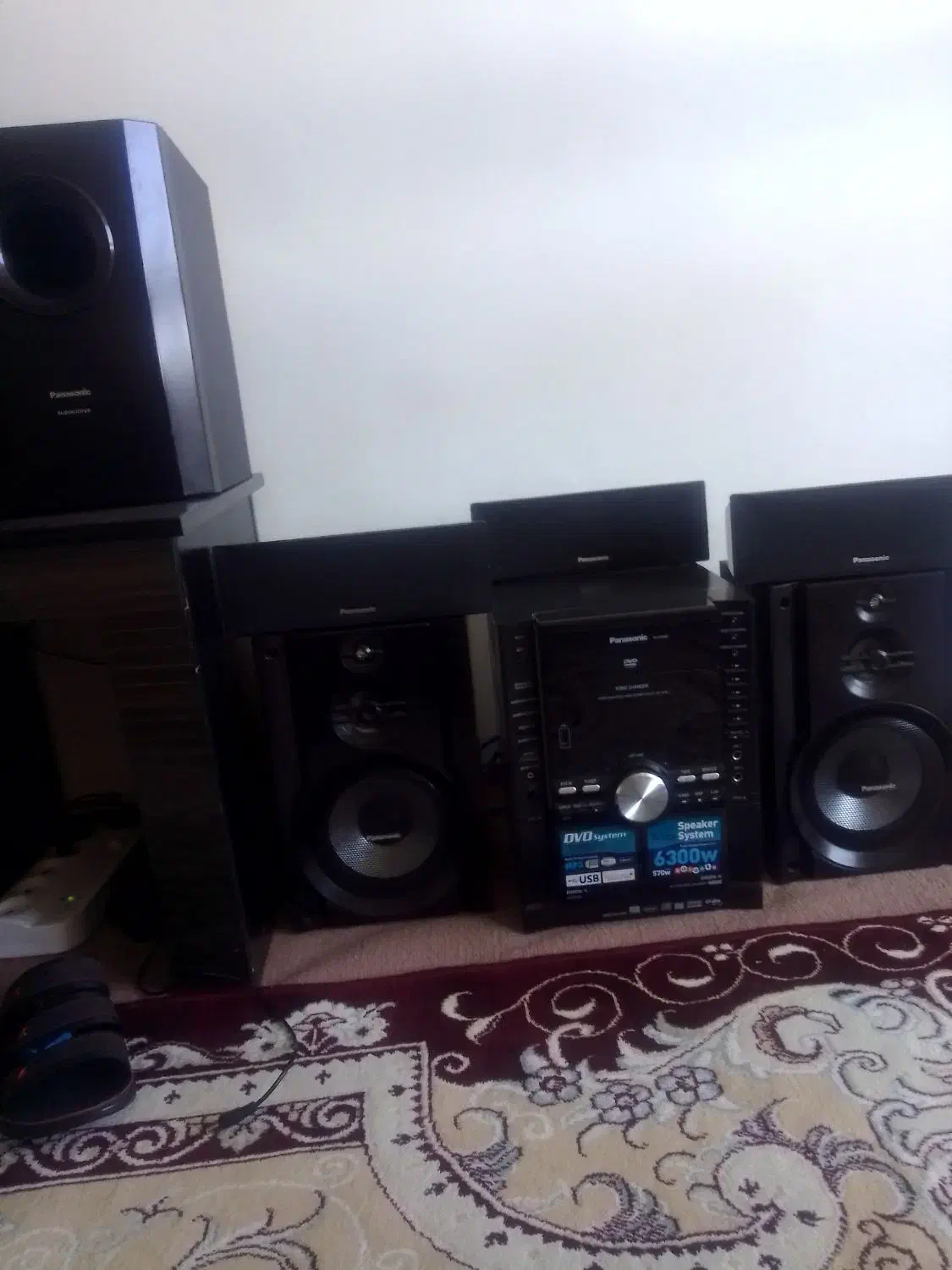 ضبط پاناسونیک فلش خور فابریک کاملا سالم با کنترل|سیستم صوتی خانگی|فولادشهر, B2|دیوار