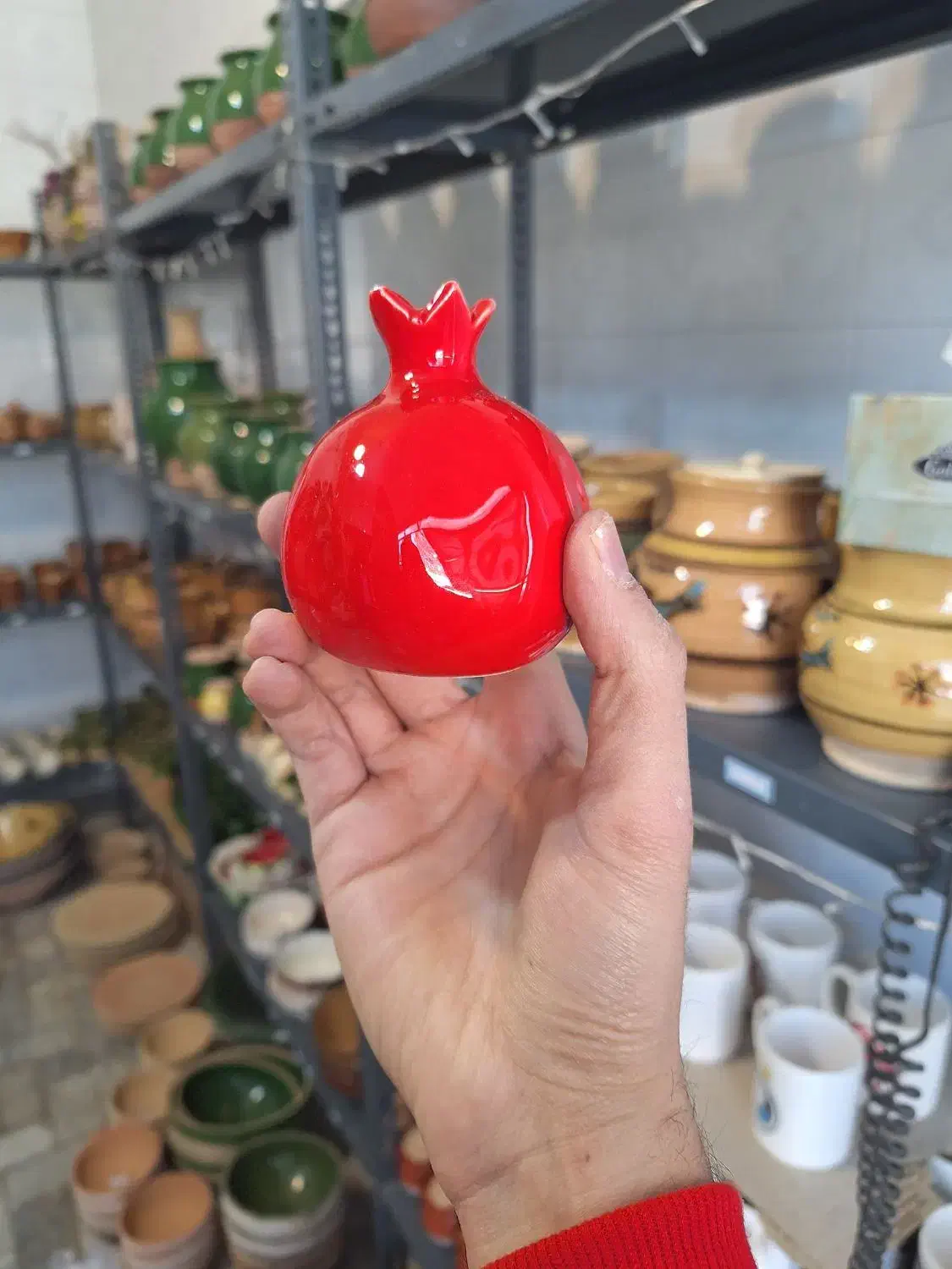 انار سفال دکوری|مجسمه، تندیس، ماکت|یزد, |دیوار