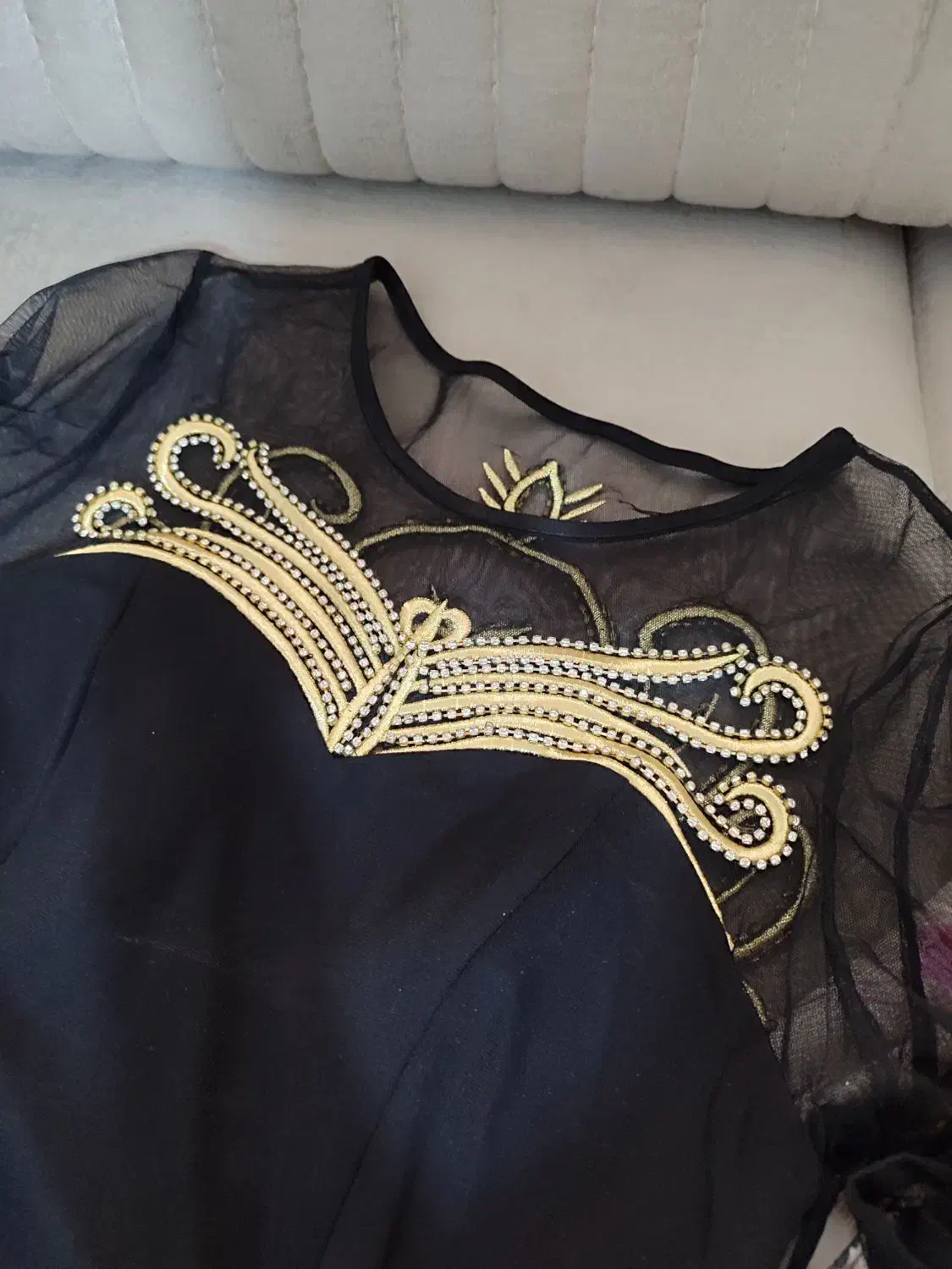 پیراهن مجلسی مشکی منجوق دوزی|لباس|اندیشه, شهرک مریم|دیوار