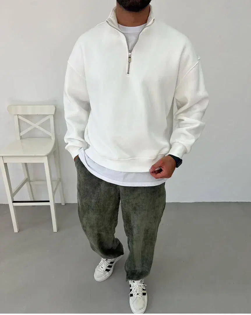 دورس نیم زیپ سه نخ خار خورده ترک مچینستی (آقایمد)|لباس|بیرجند, |دیوار