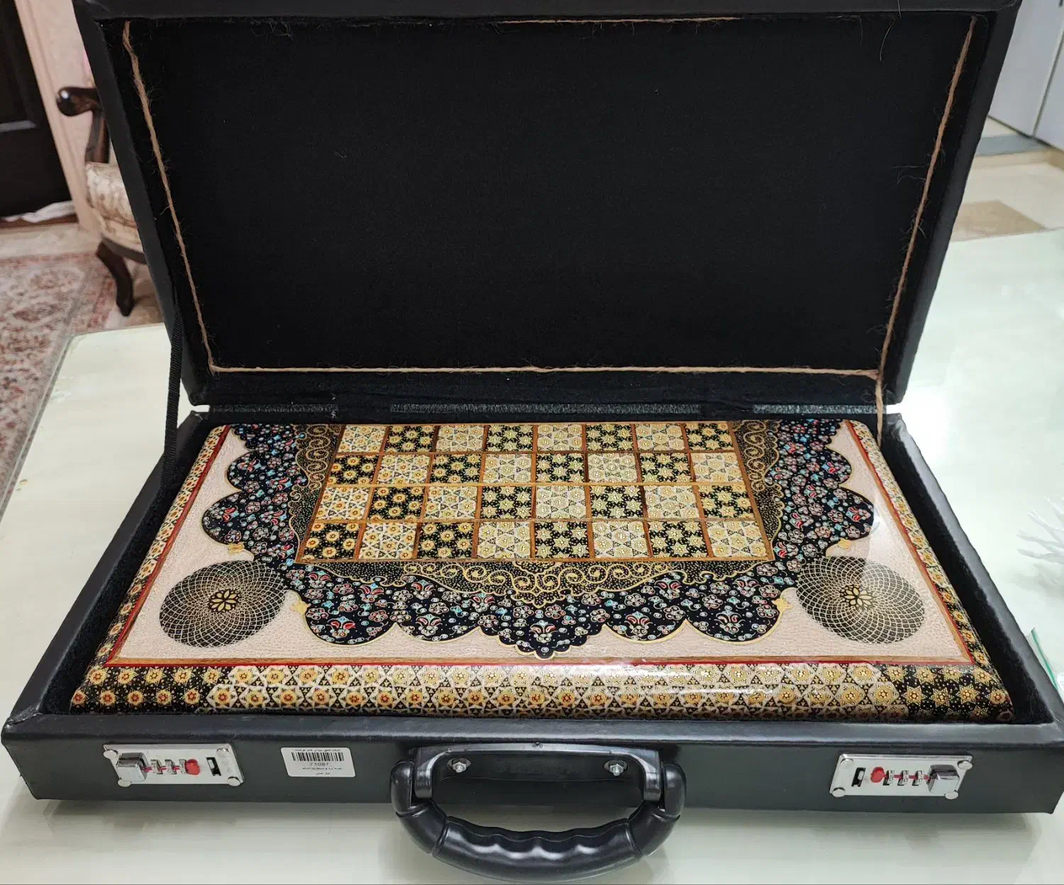 تخته نرد خاتم کاری شده سامسونت دار|اسباببازی|قم, بلوار امین و ساحلی|دیوار