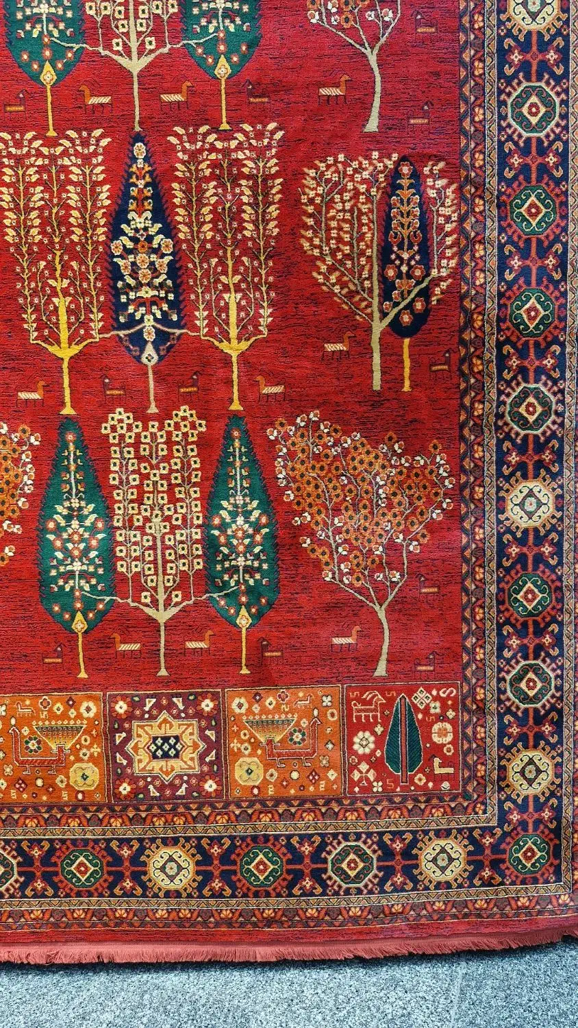 فرش ۷۰۰ شانه درخت زندگی سبز، ۱۰ میل ضخامت|فرش|تهران, نعمت‌آباد|دیوار