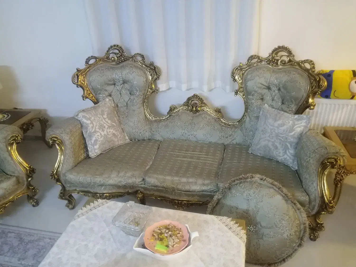 مبلمان سلطنتی ورق طلا|مبلمان خانگی و میز عسلی|هشتگرد, فاز ۳ مهستان|دیوار