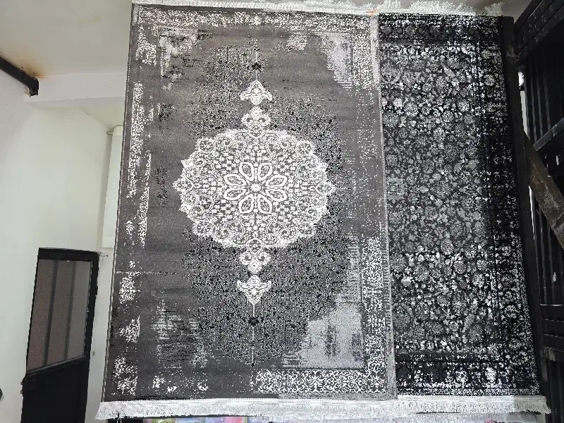 قالیچه یک در یک و نیم طرح آینه شکسته 50|گلیم، جاجیم، گبه|مشهد, کشف|دیوار