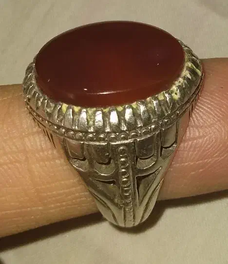 انگشتر عقیق یمن جگری اصل|جواهرات|فولادشهر, مسکن مهر فولادشهر|دیوار