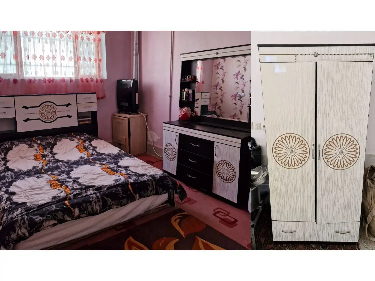 تخت و کمد و دراور|تخت و سرویس خواب|سبزوار, هویزه|دیوار