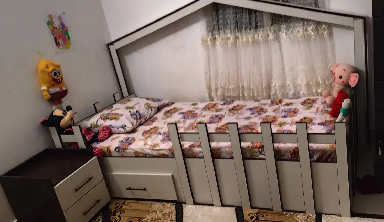 تخت نوجوان سالم|تخت و سرویس خواب|تنکمان, |دیوار