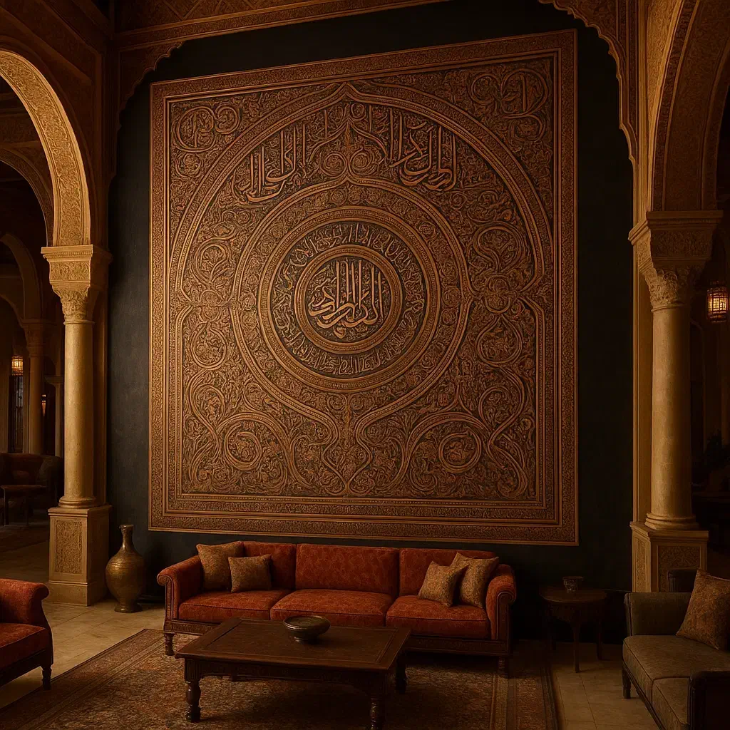 طراحی دکوراسیون داخلی با ورق مس|خدمات پیشه و مهارت|اصفهان, نقش جهان|دیوار