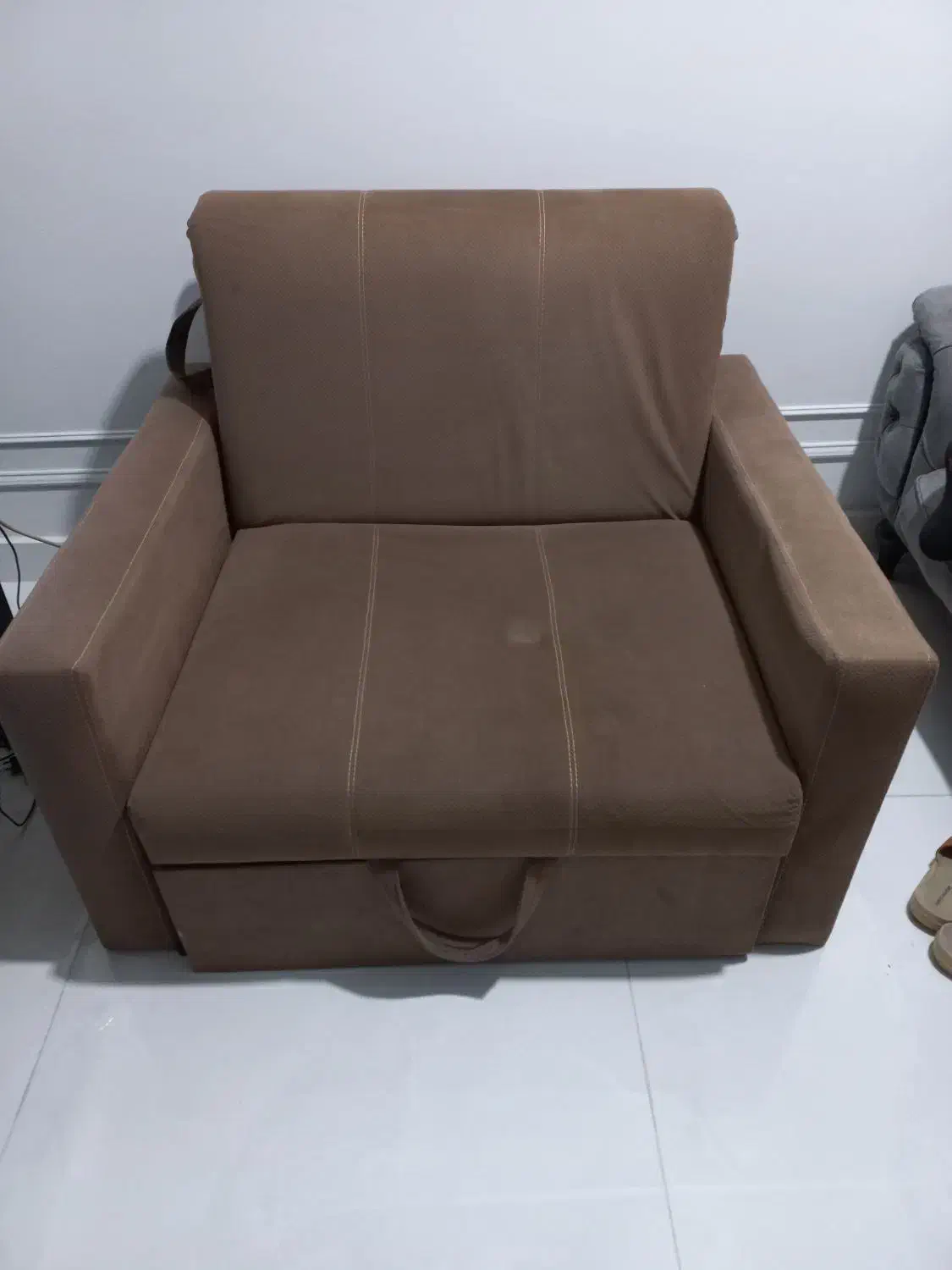 مبل تخت خواب شو  یک نفره|تخت و سرویس خواب|رشت, جهاد|دیوار