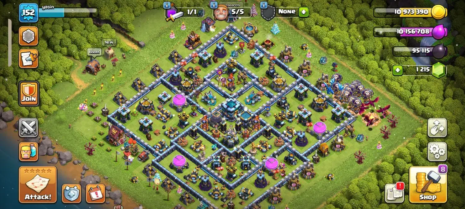 اکانت کلش افکلنز تاون 13|کنسول، بازی ویدئویی و آنلاین|رشت, سلیمانداراب|دیوار