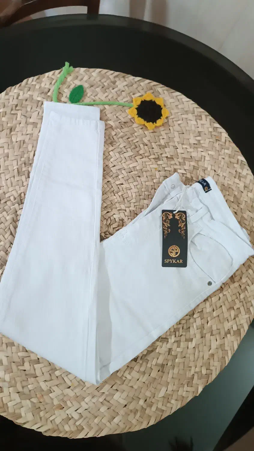 شلوارلی سفید لوله قد90|لباس|خمین, |دیوار