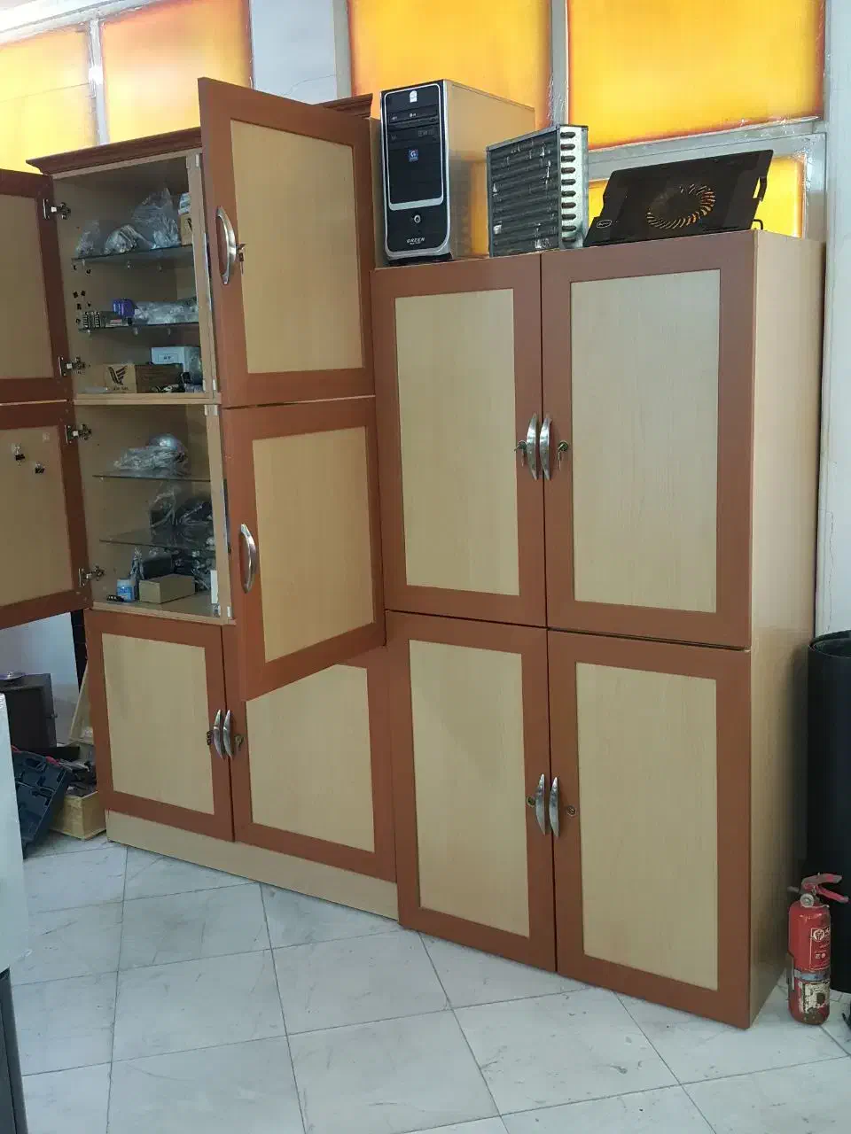 کمد قفسه جا کتابی|کتابخانه، شلف، قفسه‌های دیواری|قم, حنیف نژاد|دیوار