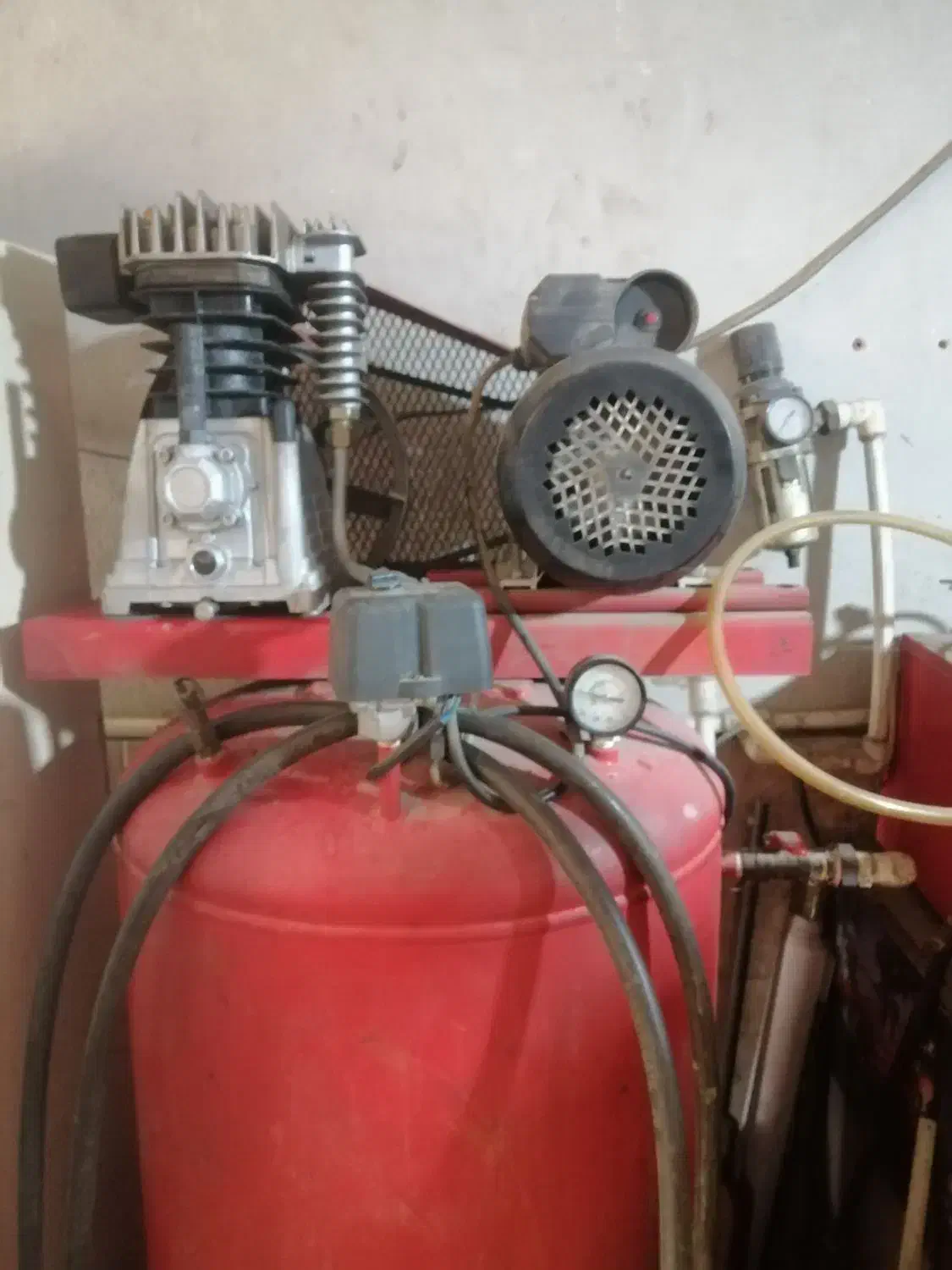 پمپ باد 350 لیتری دوسیلندر کتابی ایستاده|ابزارآلات|آزادشهر, |دیوار