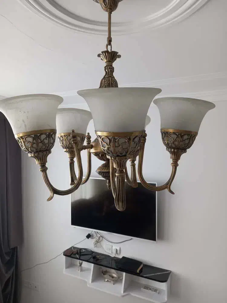 ۲ عدد لوستر پذیرایی|لوستر و چراغ آویز|همدان, |دیوار