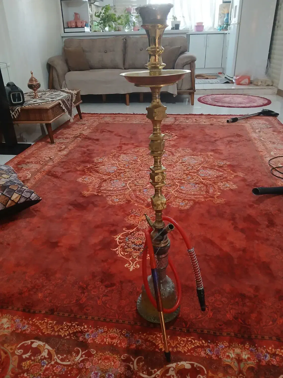 قلیان تنه برنجی|کلکسیون و سرگرمی|پاکدشت, پاکدشت (مامازند)|دیوار