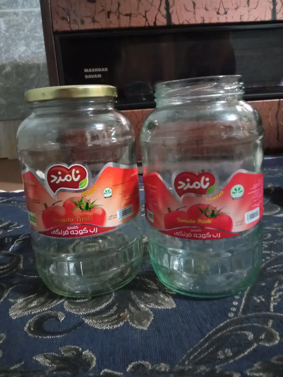 شیشه رب گوجه بزرگ|ظروف نگهدارنده، پلاستیکی، یکبارمصرف|نجفآباد, صالح آباد|دیوار