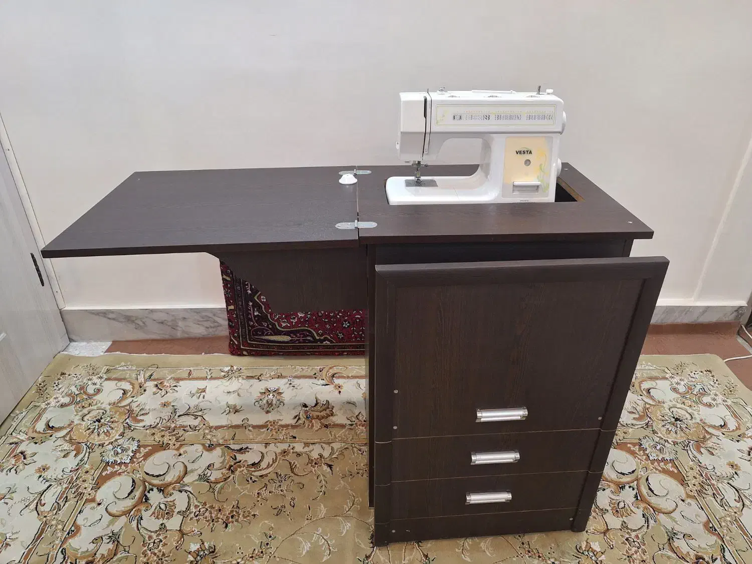 چرخ خیاطی کاچیران مدل وستا به همراه میز|چرخ خیاطی و ریسندگی|بومهن, |دیوار