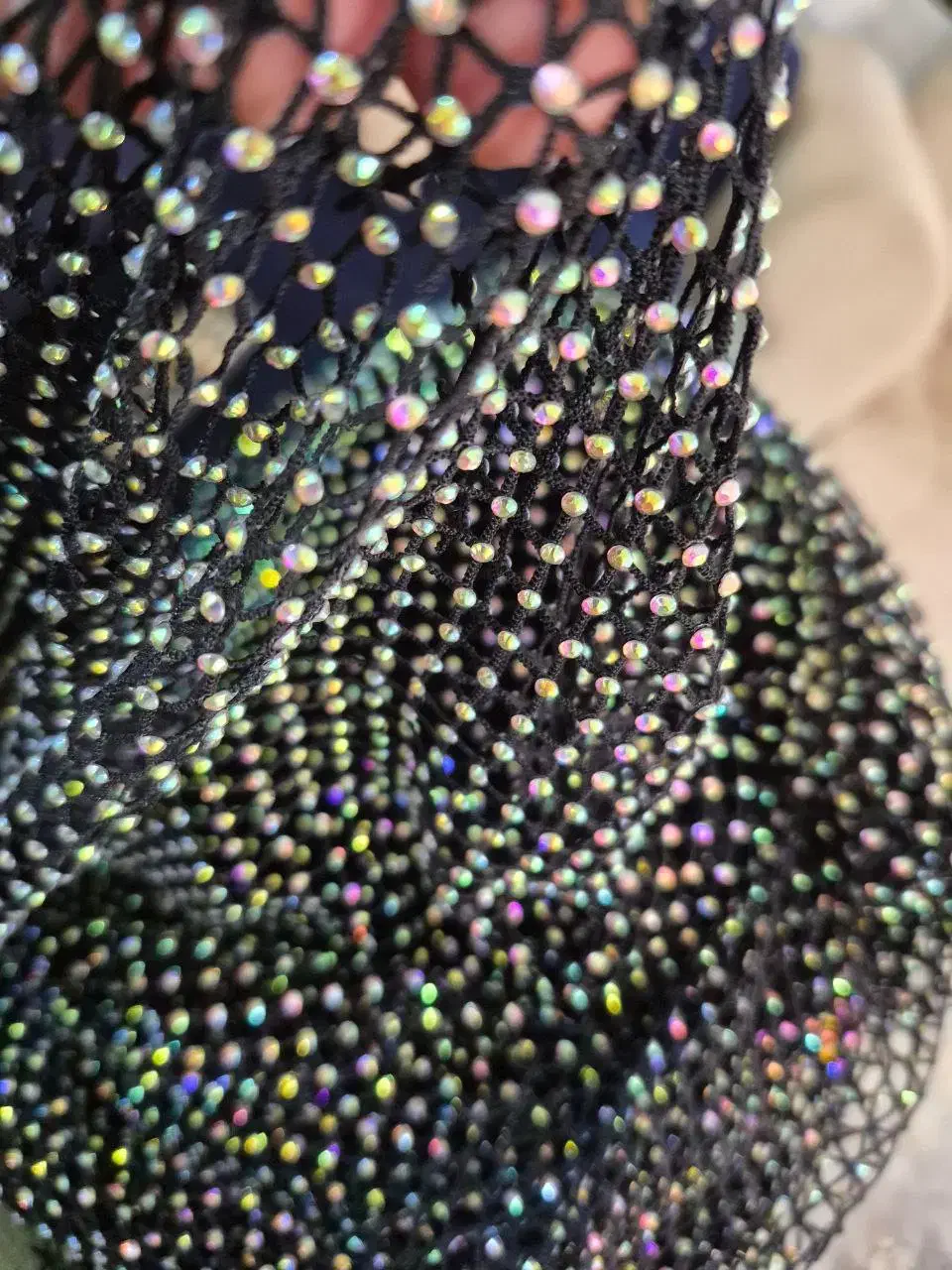 دسمال سنگ دار زنبوری مشکی (سنگ۷رنگ)|لباس|نقده, |دیوار