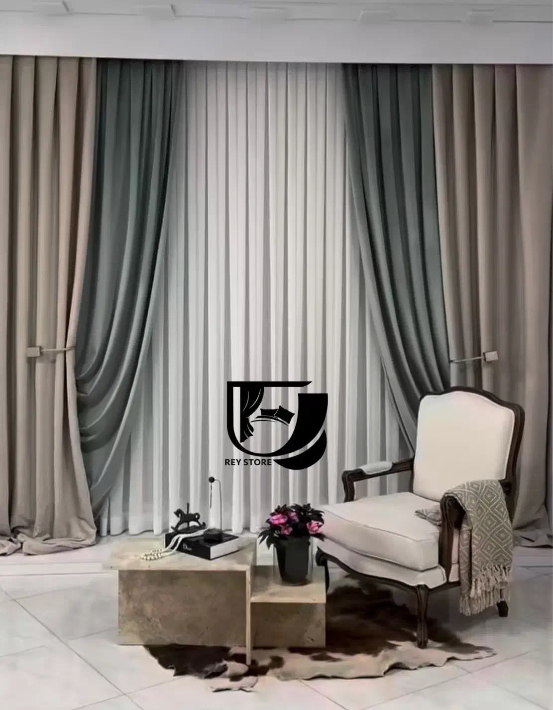 پرده ری بزرگتربن نمایشگاه دائمی کرمان اقساط ویژه|پرده، رانر، رومیزی|کرمان, |دیوار