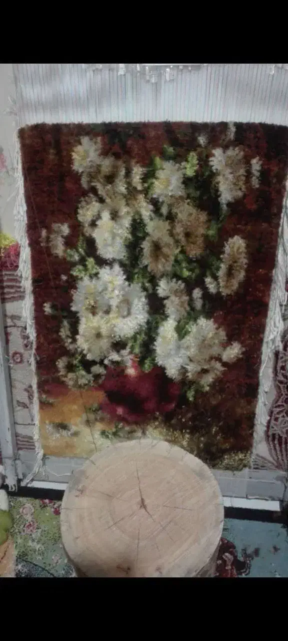 دار قالی متحرک بهمراه نخ و نقشه و وسایل|تابلو فرش|ملارد, |دیوار