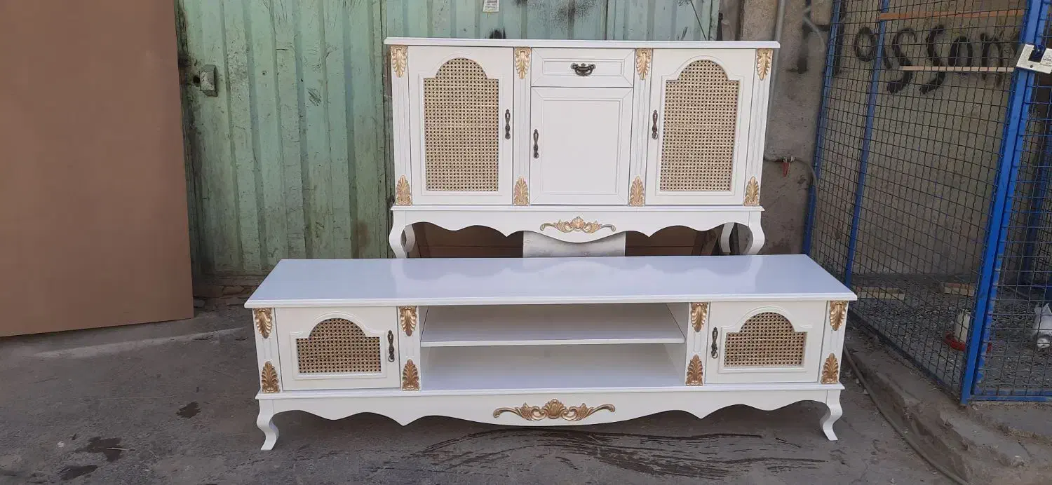 ست میز تی وی اینه کنسول ونیز درب حصیری|میز تلویزیون|پاکدشت, خاتون آباد|دیوار