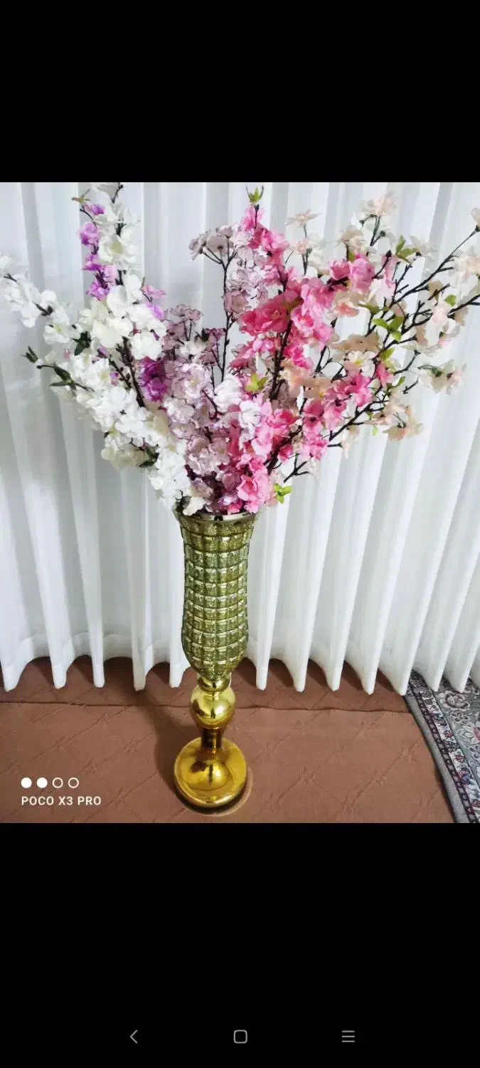 شاخه گل|گل مصنوعی|کاشان, کارگر|دیوار