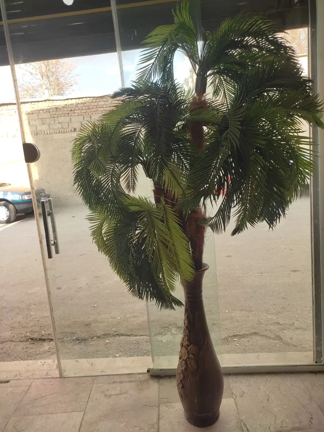 گل و گلدون نخل مصنوعیی|گل مصنوعی|بروجرد, |دیوار